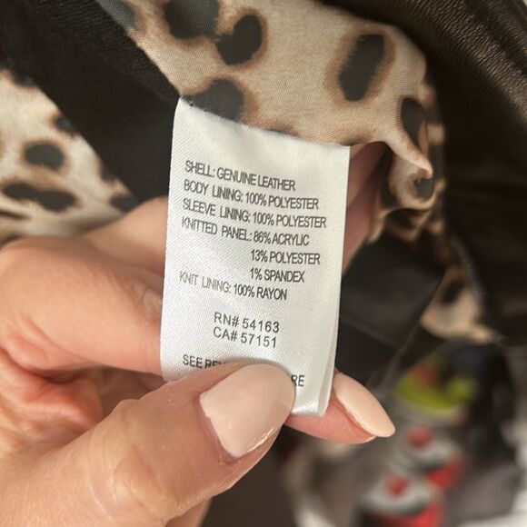 Women’s Calvin Klein Leather Jacket - Picture 7 of 8